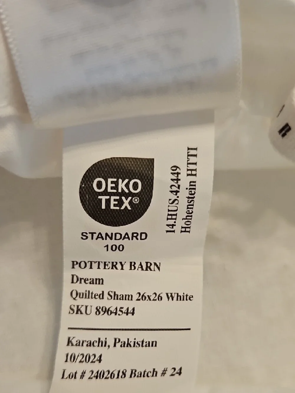 Pottery Barn Dream Quilted White 3 Euro Sham Set